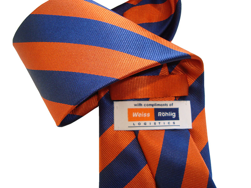 Krawatten mit Logo - Personalisierte Firmenkrawatten, Referenzen Firmenkrawatten mit Logo, Referenzen individuell gestalteter Krawatten