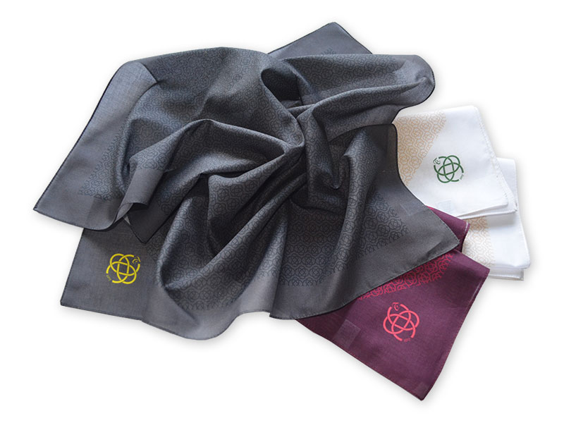 Unisex-Halstücher aus Baumwolle im Corporate Design