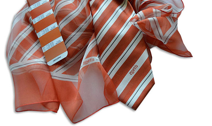 Tücher und Krawatten Pantone