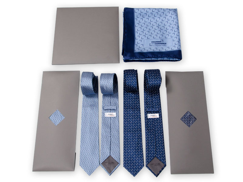 Krawatten und Tücher für die Chamber of Commerce Luxembourg