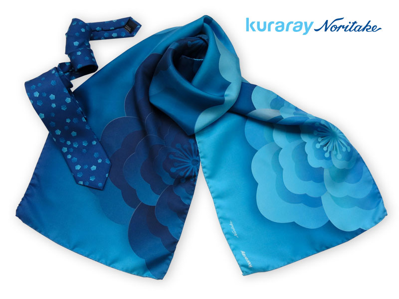 Schal und Krawatte Digitaldruck mit Firmenlogo